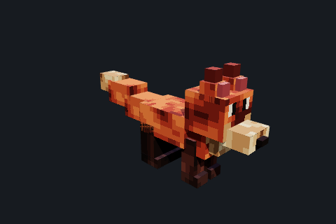 Fox captured at 45 degrees azimuth and 20 degrees elevation